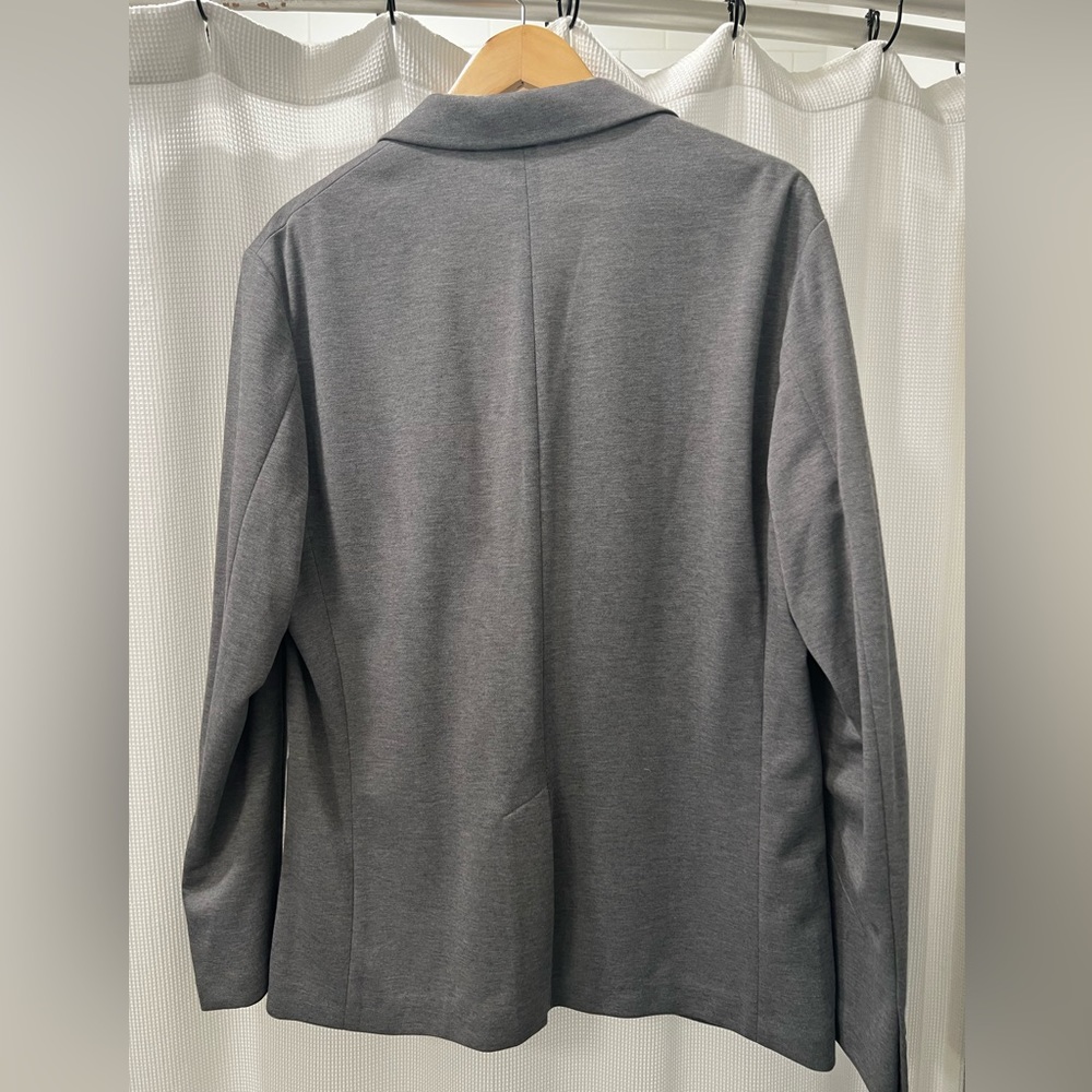 Uniqlo Gray Slim Fit Comfort Blazer Jacket with Pockets - Mens Size large